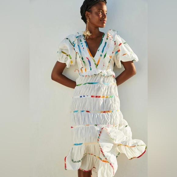 FARM RIO
Mixed Off-White Prints Midi Dress size L - Picture 1 of 7